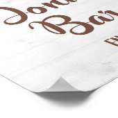 Poster DONUT BAR Douche tournesol ou signe de fête (Coin)