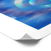 Poster Donut bleu (Coin)