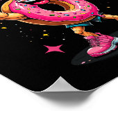 Poster Donut de bodybuilder Ne pas abandonner Humour Gym (Coin)