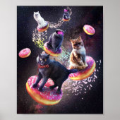 Poster Donut de chat Galaxy - Chats de l'espace équitatio (Devant)