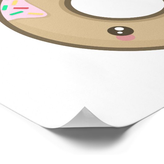 Poster Donut de Kawaii (Coin)