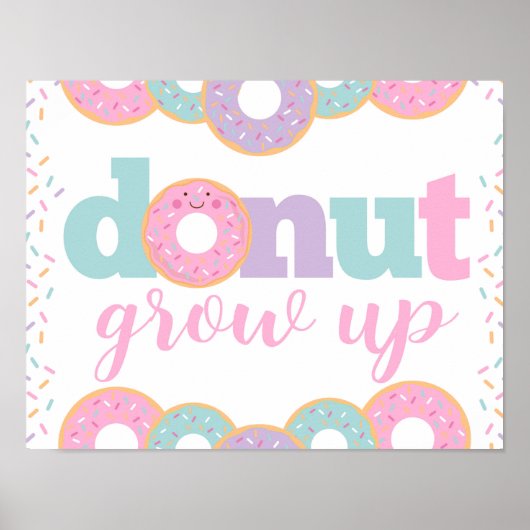 Poster Donut Grow Up (Devant)