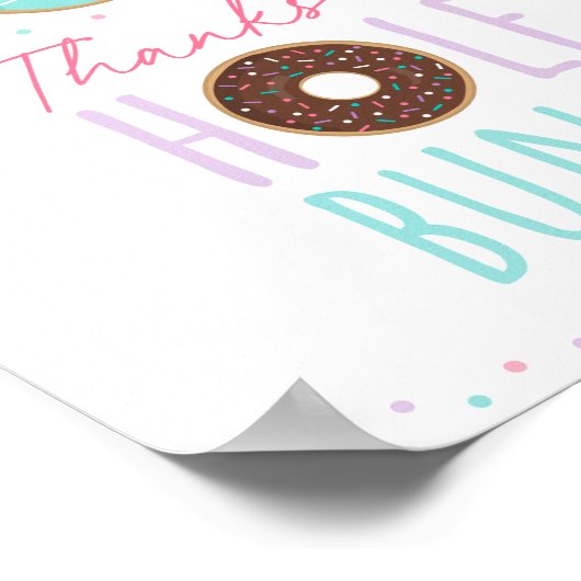 Poster Donut Rose Merci Un Trou De Trou Signal Anniversai (Coin)