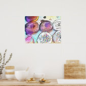 Poster Donuts 12017 Art abstrait (Cuisine)