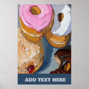 Poster Donuts ajouter du texte