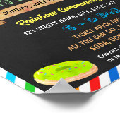 Poster Donuts avec papa modèle de collecte de fonds (Coin)