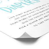 Poster Donuts Bleus et Chocolat Late Night Diapers Jeu (Coin)