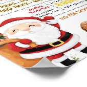 Poster Donuts modifiables avec flyer de père noël (Coin)
