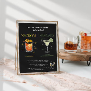 Poster Doodart rétro lunaire   Boisson signature