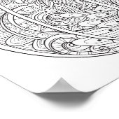 Poster Doodle Citrouille décoratif 2 (Coin)