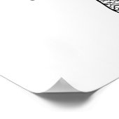 Poster Doodle de champignons magiques tiré à la main 2 (Coin)