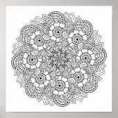 Poster Doodle de conception ronde 2 (Devant)