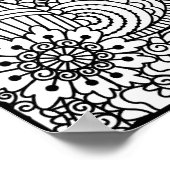 Poster Doodle de fleurs 2 (Coin)