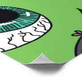 Poster Doodle d'Halloween : Concept mignon et transparent (Coin)