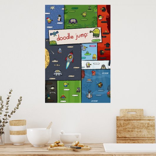 Poster Doodle Jump (Cuisine)