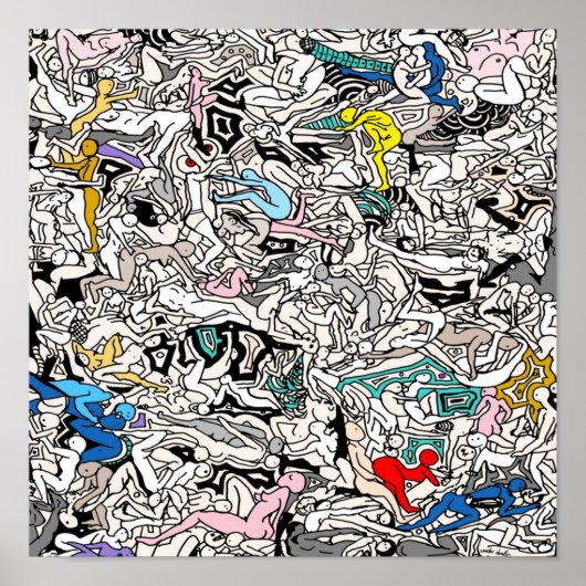 Poster Doodle Kamasutra LOVE (Devant)