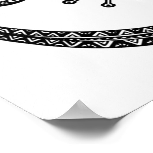 Poster Doodle Lizard Ou Salamandre 2 (Coin)