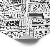 Poster Doodle Motif indien 2 (Coin)