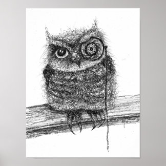 Poster Doodle Owl
