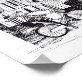 Poster Doodle Paris France (Coin)