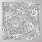 Poster Doodle tribal 2 (Devant)