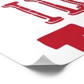 Poster Doodles d'amour à la main, charmant motif. (Coin)