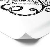 Poster Doodles Henna Paisley Mehndi 2 (Coin)