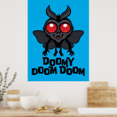 Poster Doomy Doom Doom Mothman Cryptide Mignon (Cuisine)