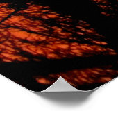 Poster d'Orange Red Early Sunrise au Kansas (Coin)