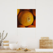 Poster d'oranges / Poster de cuisine en bois (Cuisine)