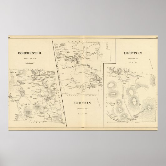 Poster Dorchester, Groton, Benton (Devant)