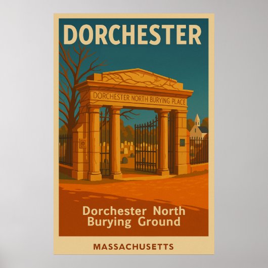 Poster Dorchester North Burning Ground Travel (Devant)