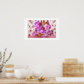 Poster d'orchidées et de papillons (Cuisine)
