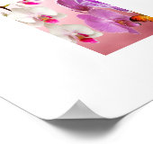 Poster d'orchidées et de papillons (Coin)