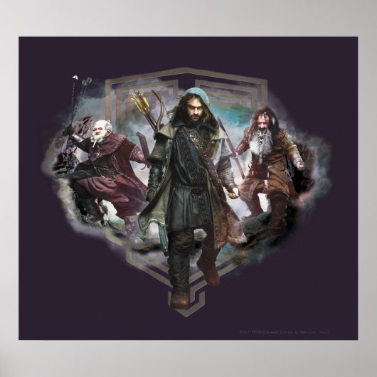 Poster Dori, Kili et Bifur (Devant)