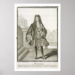 Poster d'Orleans de "Monsieur" autrement Philip Duc de