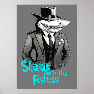 Poster Dormez avec les poissons