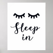 Poster Dormir dans la chambre aux cils (Devant)