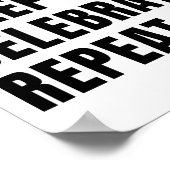 Poster Dormir manger fêter la répétition (Coin)