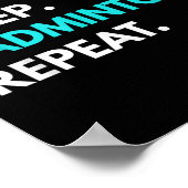 Poster Dormir - Répétition de badminton - Tee - shirts de (Coin)