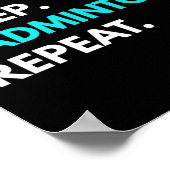 Poster Dormir - Répétition de badminton - Tee - shirts de (Coin)