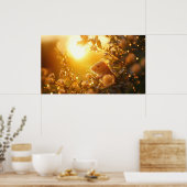 Poster Dormouse à Surrey Hedge Sunrise (Cuisine)