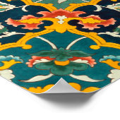 Poster d'ornement persan antique (Coin)