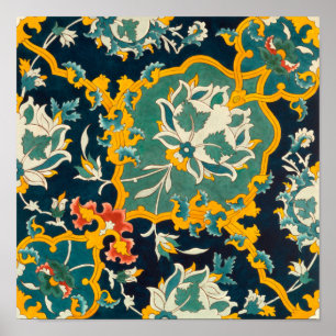 Poster d'ornement persan antique