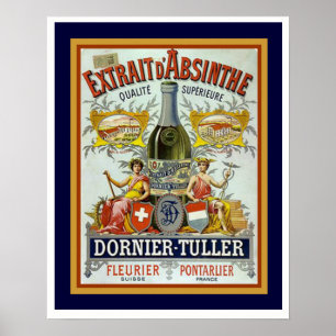 Poster Dornier-Tuller Absinthe 16 x 20