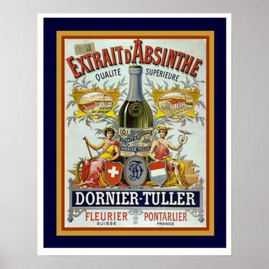 Poster Dornier-Tuller Absinthe 16 x 20 (Devant)