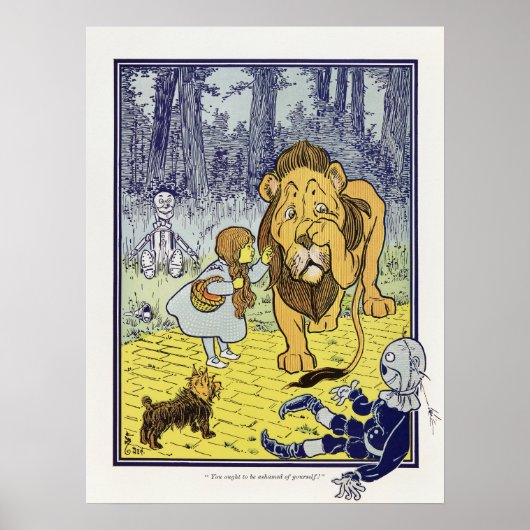 Poster Dorothy et le Lion peureux de l'édition originale (Devant)