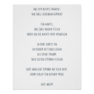 Poster "Dors un petit prince"