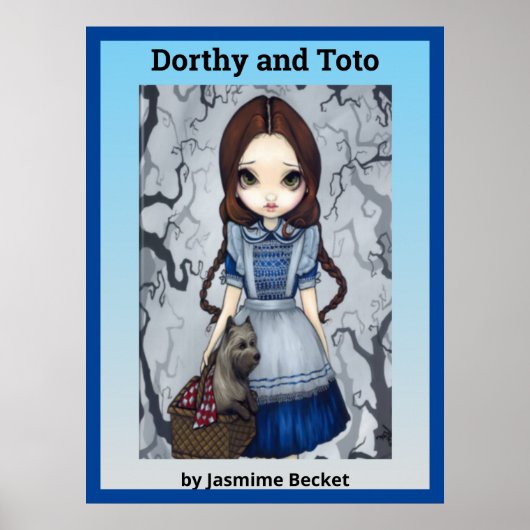 Poster Dorthy et Toto par Jasmine Becket (Devant)