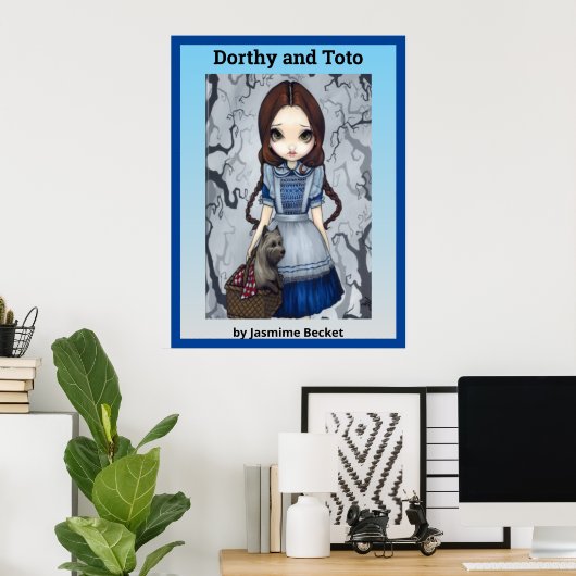 Poster Dorthy et Toto par Jasmine Becket (Bureau à domicile)